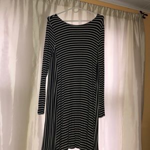 Black and White Striped Old Navy Dress